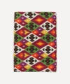 Cabana Diamond Ikat Square 250x250cm Linen Tablecloth In Multicoloured
