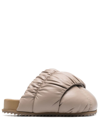 YUME YUME TENT MULE SANDALS WOMAN BEIGE IN LEATHER