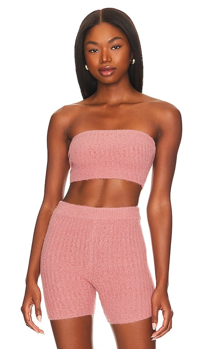 Lovers & Friends Reign Cropped Tube Top In Mauve