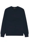 Theory Hilles Crewneck Cashmere Sweater In Light Baltic