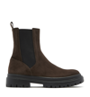 La Canadienne Lewis Mens Suede Boot In Brunette Suede