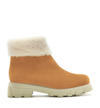 La Canadienne Abba X You Shearling Lined Bootie In Honey Suede