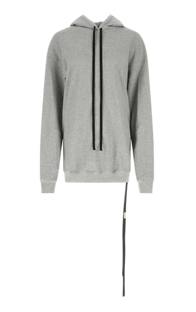 Ann Demeulemeester Grey Cotton Oversize Olivia Sweatshirt Grey  Donna Xs