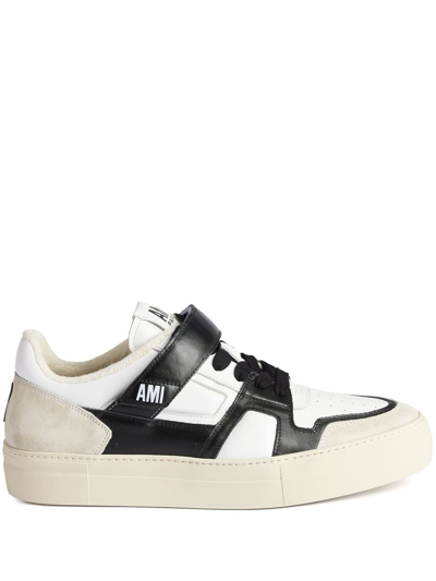 Ami Alexandre Mattiussi White Ami De Coeur Leather Sneakers