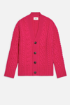 AMI ALEXANDRE MATTIUSSI CABLE KNITTED CARDIGAN
