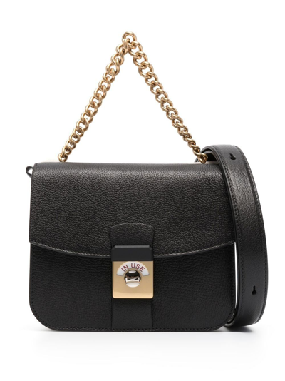 Maison Margiela Two-tone Shoulder Bag In Schwarz