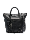 BALENCIAGA MEDIUM LE CAGOLE LEATHER TOTE BAG