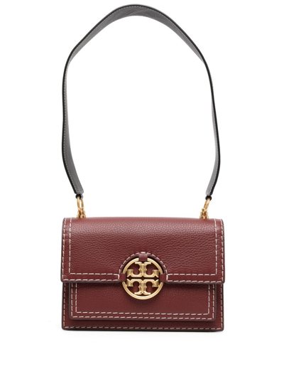 Tory Burch Small Miller Western Flap Shoulder Bag In Red