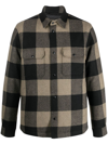 WOOLRICH PLAID-CHECK QUILTED SHIRT JACKET