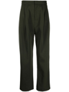 SARA LANZI PLEATED HIGH-RISE TROUSERS