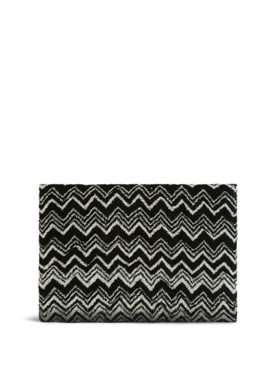 Missoni Keith Zigzag-print Document Holder In Black