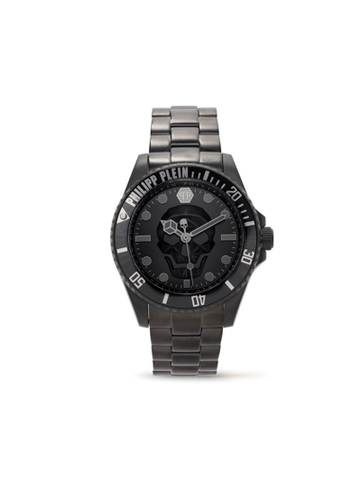 Philipp Plein The $kull 43mm Quartz Watch In Black
