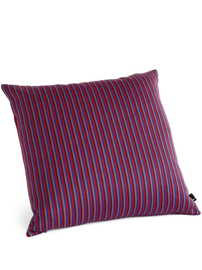 Hay Striped Ribbon Cushion In Red