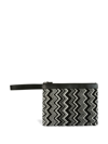 MISSONI KEITH ZIGZAG-PATTERN POUCH