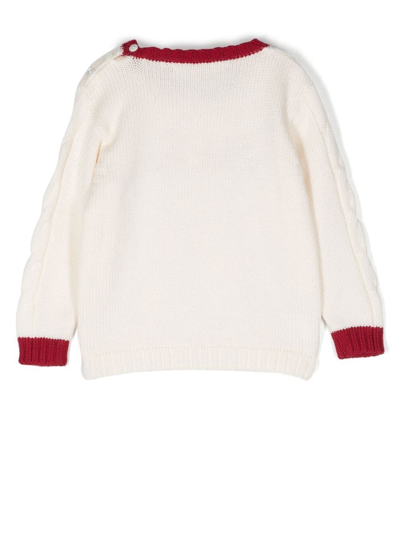 La Stupenderia Kids' Graphic-print Jumper In Neutrals
