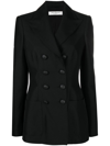 Philosophy Di Lorenzo Serafini Embossed-buttons Double-breasted Blazer In Black