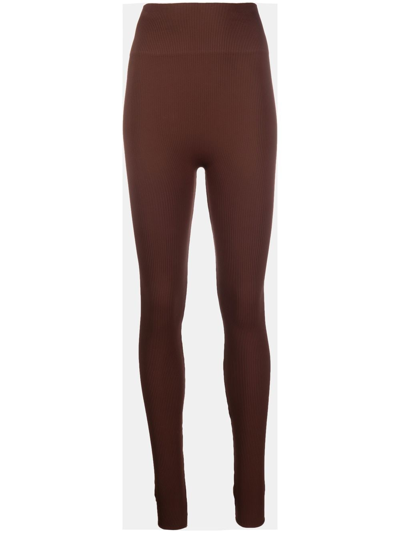 Andreädamo High-waisted Leggings In Brown