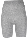 LANEUS HIGH-WAISTED CASHMERE CYCLE SHORTS