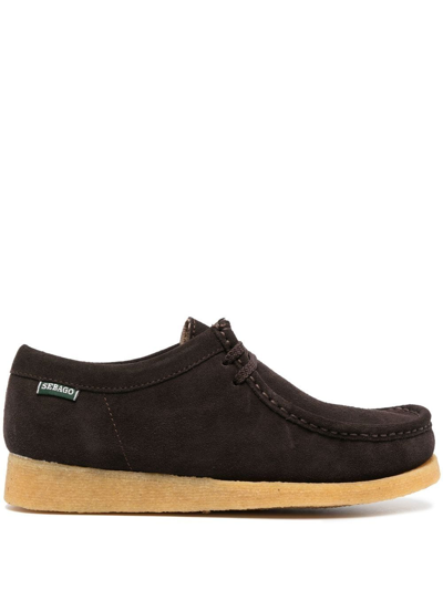 Sebago Koala Lace-up Suede Loafers In Brown