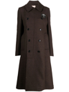 PLAN C DOUBLE-BREASTED BUTTON-FASTENING COAT