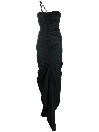 Supriya Lele Drape-design Midi Dress In Black