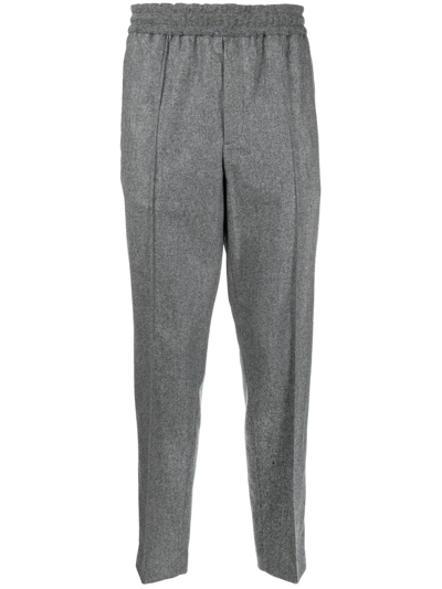 Moncler Tapered Track Pants In Grey