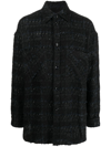 FAITH CONNEXION LONG SLEEVE TWEED SHIRT