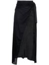 Eres High-waisted Beach Skirt In Black
