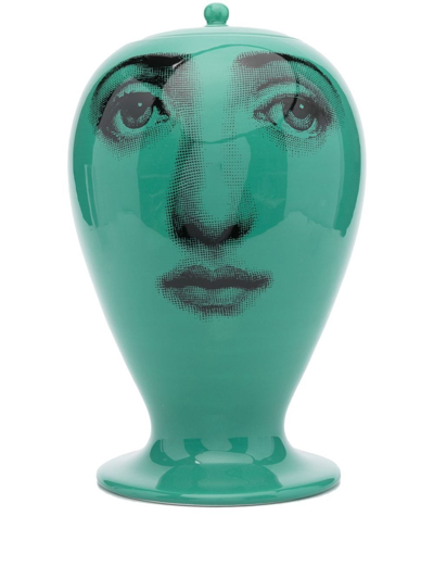 Fornasetti Jar By "bitossi Ceramiche" In Green
