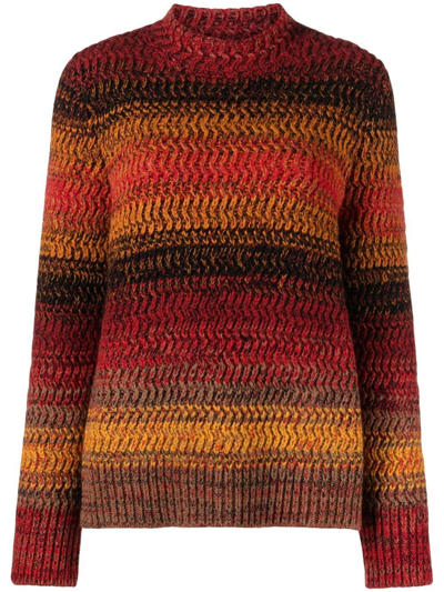 Chloé Multicolor Cashmere Sweater Multicoloured Chloe Donna M In Orange