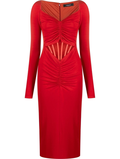 Versace Women's Cocktail Dress In Red