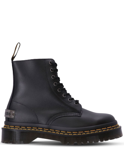 Dr. Martens' 1460 Pascal Iridescent Crackle Boot In Black