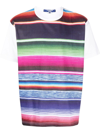 JUNYA WATANABE STRIPE-PRINT SHORT-SLEEVED T-SHIRT