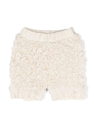 Donsje Babies' Textured Gathered Bloomer Shorts In 褐色