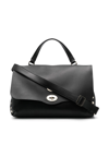 Zanellato Postina Heritage Crossbody Bag In Black