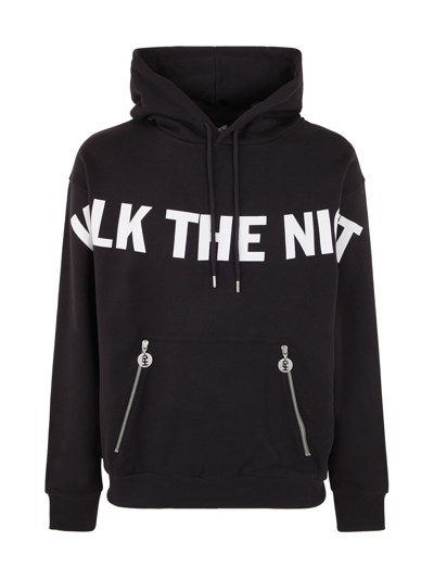 Honey Fucking Dijon Slogan-print Drawstring Hoodie In Black