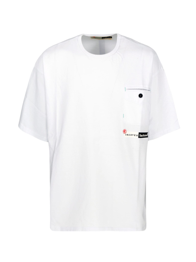 Incotex Red T-shirt Oversize In White