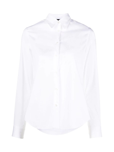 Aspesi Camicia In Popeline Di Cotone In White