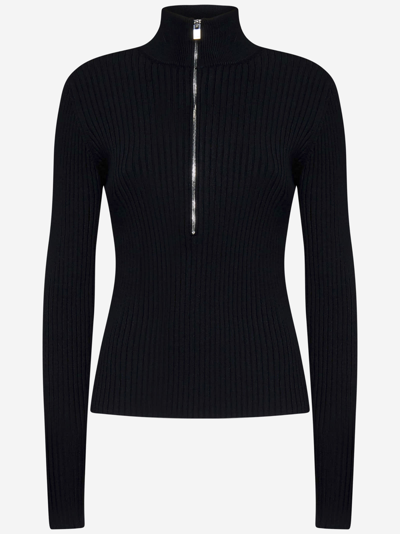 Alyx 1017  9sm Zip Detailed Knitted Sweater In Black