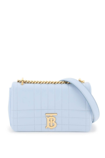 Burberry Lola Small Leather Cross-body Bag In Pale Blue