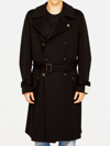 LARDINI BLACK WOOL COAT