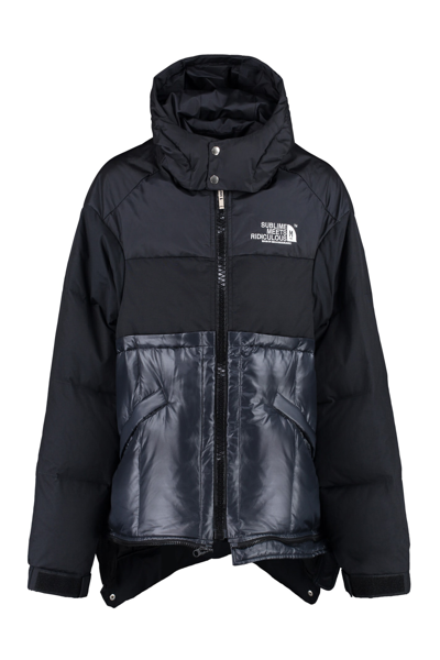 Miharayasuhiro Maison Mihara Yasuhiro Logo Embroidery Zipped Down Jacket In Black