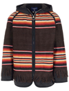 Junya Watanabe Coats & Jackets In Blk X Brn/rd/w