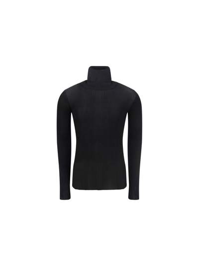Off-white Turtleneck Sweater In Black No Color