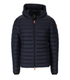 Save The Duck Donald Quilted Hooded Water Resistant Insulated Puffer Jacket In Blu
