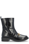 Gucci Horsebit Detailed Round Toe Ankle Boots