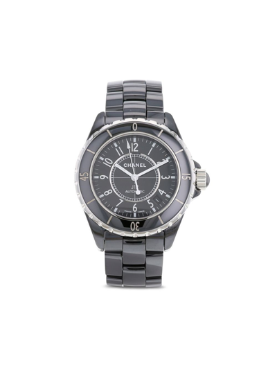 Pre-owned Chanel 2000s   J12 39mm In Black
