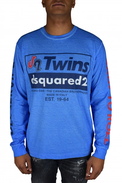 Dsquared2 Long Sleeve T-shirt In Blue