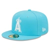 NEW ERA NEW ERA BLUE LOS ANGELES ANGELS VICE HIGHLIGHTER LOGO 59FIFTY FITTED HAT