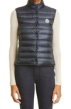 Moncler Liane High-neck Down Gilet In Blue